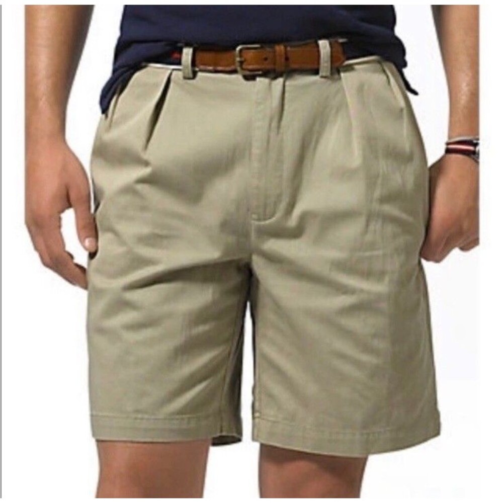 Polo Ralph Lauren Men’s Pleated Khaki Shorts In Size 30 Preppy Classic
